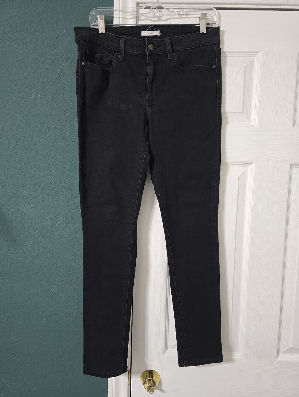 Womens Levis 711 Skinny Jeans Black Size 30 Indlie Sleaze Grunge Fall Classic